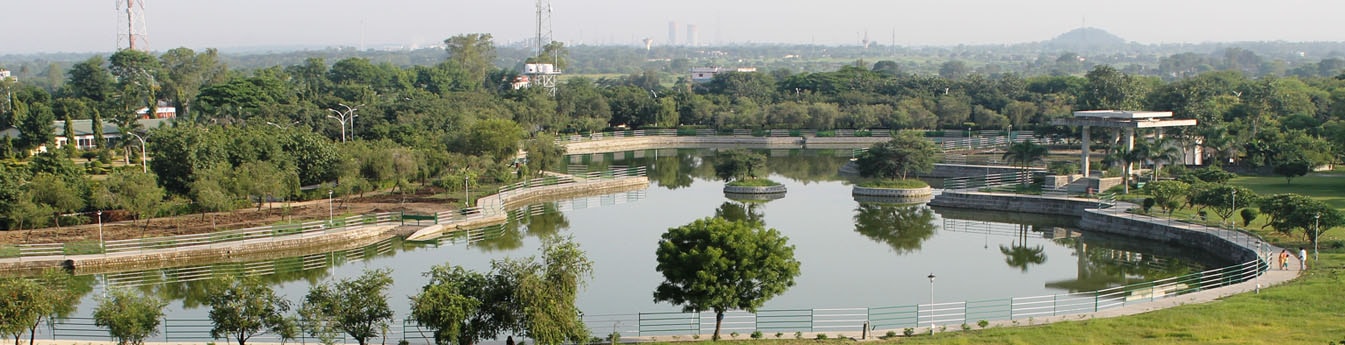 Full View of Lake located in the JUET Campus