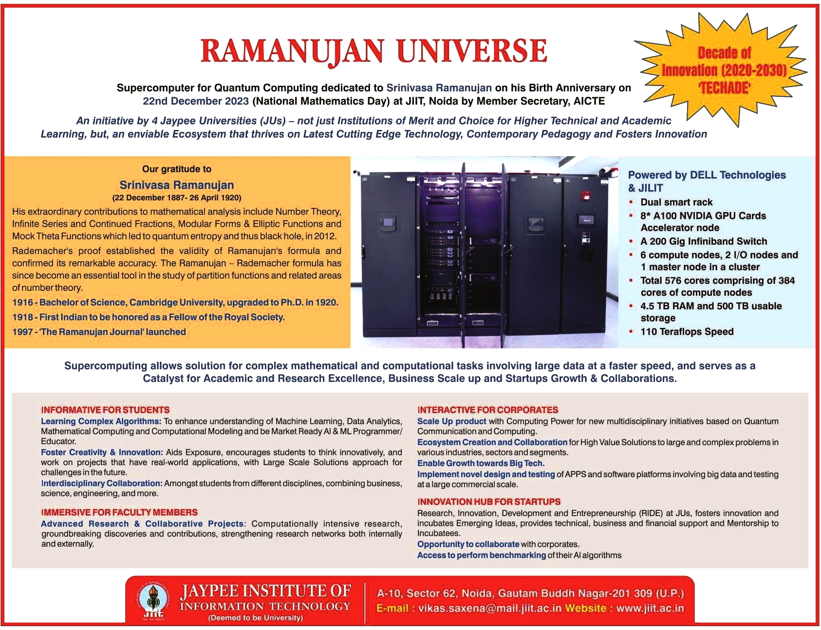 RAMANUJAM UNIVERSE